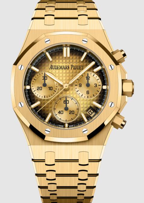 Review 26240BA.OO.1320BA.02 Audemars Piguet Royal Oak Chronograph 41 Yellow Gold 2024 replica watch - Click Image to Close